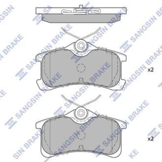 Колодки тормозные TOYOTA AVENSIS/COROLLA -04 задн. Hi-Q (SANGSIN) SP1575