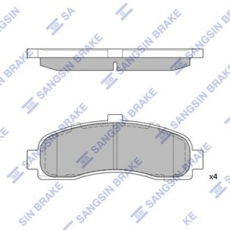 Колодки дискового тормоза Hi-Q (SANGSIN) SP1586