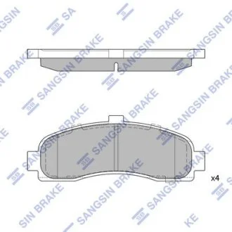 Колодки дискового тормоза Hi-Q (SANGSIN) SP1586