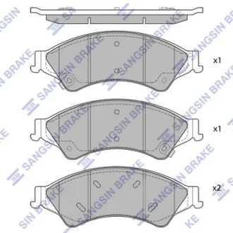 Колодки тормозные MAZDA BT50 11- перед. Hi-Q (SANGSIN) SP1596
