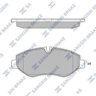 Комплект гальмівних колодок - дискові Hi-Q (SANGSIN) SP1622