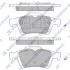 Комплект гальмівних колодок з 4 шт. дисків Hi-Q (SANGSIN) SP1834 (фото 1)