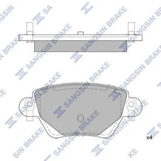 Колодки тормозные FORD MONDEO 3 00-07 задн.с датчиком Hi-Q (SANGSIN) SP2031