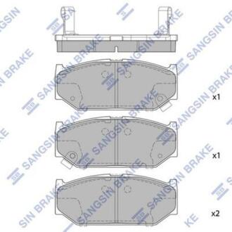 Колодки тор пер SUZUKI SWIFT III 1.3-1.6 05- Hi-Q (SANGSIN) SP2086