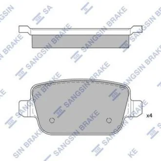 Колодки тормозные FORD/LAND ROVER MONDEO 4/FREELANDER 07- задн. Hi-Q (SANGSIN) SP2101R