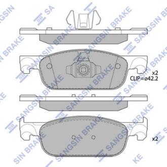 Колодки тормозные RENAULT LOGAN 12- перед. Hi-Q (SANGSIN) SP4054