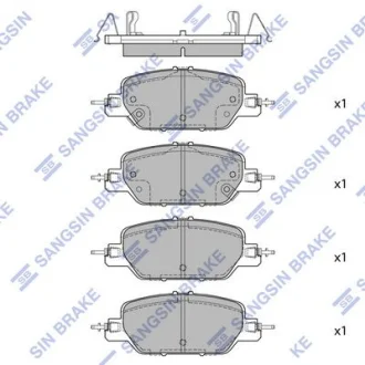 Колодки тормозные HONDA CR-V 17- зад. Hi-Q (SANGSIN) SP4177