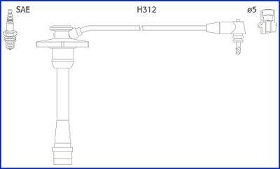Комплект проводів запалення HITACHI 134130