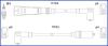 HUCO SKODA Комплект высоковольтных проводов OCTAVIA I Combi (1U5) 1.6 98-04 HITACHI 134701 (фото 1)
