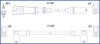 HUCO VW К-кт високовольтних проводІв Golf,Passat,Caddy,Seat HITACHI 134705 (фото 1)