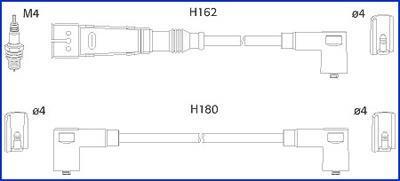 Комплект кабелів запалювання HITACHI 134784