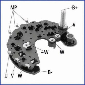 HUCO VW мІст дІодний Audi A3,BMW E46,39,38,Opel Sintra,Renault Kangoo,Laguna,Seat,Skoda,Golf IV,LT28-46,Polo,T4 HITACHI 139723
