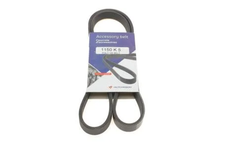 Ремінь генератора Fiat Doblo 1.4 01- (5PK1150) HUTCHINSON 1150K5