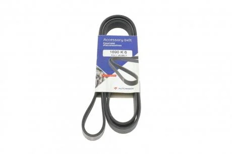 Ремінь генератора (поліклиновий) HUTCHINSON 1690K6