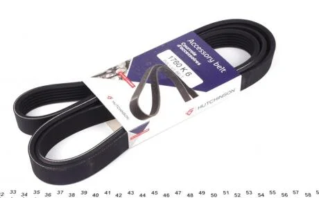 Ремінь генератора 6PK1760 HUTCHINSON 1760 K 6