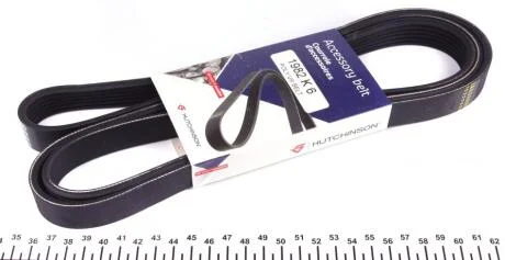 Ремінь генератора 6PK1980 OM601/602 (+PS) HUTCHINSON 1982K6