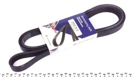 Ремінь генератора 6PK2000 OM601/602 (+PS) HUTCHINSON 2002K6