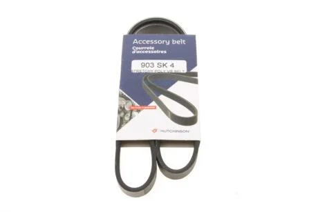 Ремень генератора Fiat Ducato 2.3JTD 02-14 (4pk903) HUTCHINSON 903SK4
