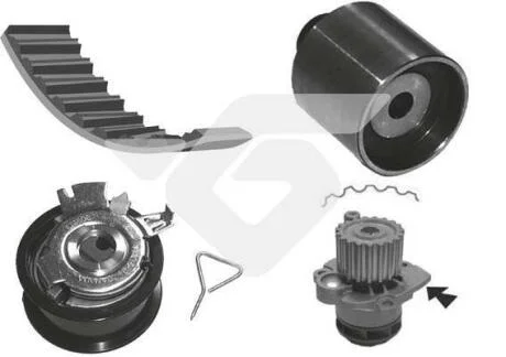 Помпа води + комплект ремня ГРМ HUTCHINSON KH194WP57