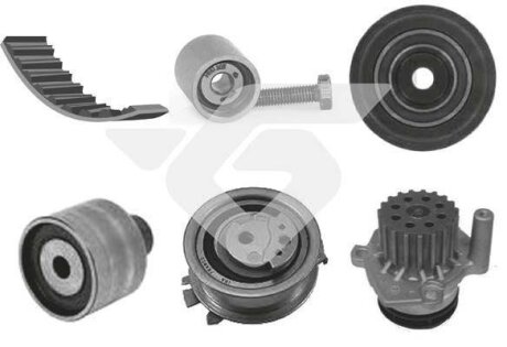 Помпа води + комплект ремня ГРМ (25x160z) HUTCHINSON KH 462WP68