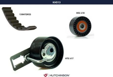 Ремiнь ГРМ к-т HUTCHINSON KH 513