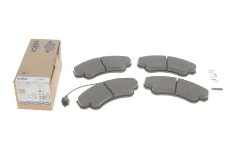 Комплект тормозных колодок, дисковый тормоз ICER 141522