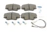 Колодки тормозные (передние) Renault Megane I 1.4-2.0i 96-03 (Lucas - Girling)/(с датчиками) ICER 180993-700 (фото 1)