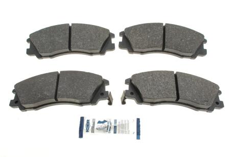 Комплект тормозных колодок передний HYUNDAI TERRACAN 2.5D/2.9D/3.5 11.01-12.06 ICER 181539