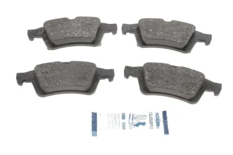 Колодки тормозные (задние) Ford Focus II/Volvo S40/V50//Mazda 3 04-14/Mazda 5 05- ICER 181743