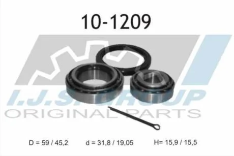 Комплект колісних підшипників IJS GROUP 10-1209