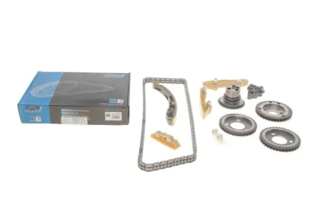 Комплект цепи ГРМ Ford Transit 2.0/2.4 DI/TDCi/TDE 00-> Peugeot Boxer 2.2 06- IJS GROUP 40-1121FK