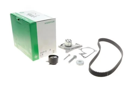 Водяний насос + комплект ременя ГРМ DACIA LOGAN II 1.5 dCi 10/12 - INA 530 0607 30