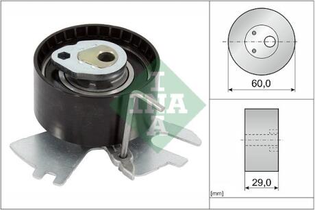 Ролик ремня ГРМ PSA/FORD C4/C5/JUMPY/FOCUS/KUGO/MONDEO/407/508/EXPERT 07- 2.0HDI INA 531 0839 10 (фото 1)