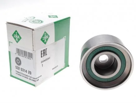 Ролик ремня ГРМ HYUN/KIA ACCENT/ELANTRA/GETZ/RIO/CERATO 99- 1.4-1.6 натяжной INA 532 0314 20 (фото 1)