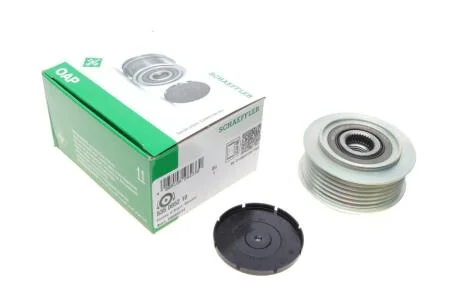 Шків генератора VOLVO S60 I, S70, S80 I, V70 I, V70 II VW CALIFORNIA T4 CAMPER, LT 28-35 II, LT 28-46 II, TRANSPORTER T4 2.4-2.8D 09.95-04.10 INA 535 0052 10