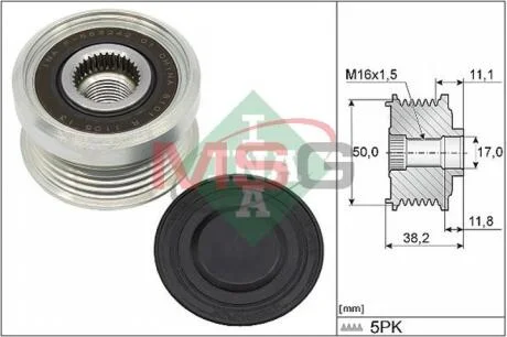 Механізм вільного ходу генератора INA 535033710