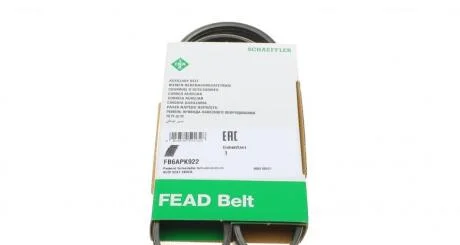 Ремінь генератора поліклиновий INA FB6APK922