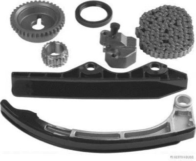 Комплект ГРМ (ланцюг + шестерня) NISSAN MICRA C+C III, MICRA III, NOTE 1.0-1.4LPG 01.03-08.13 JAKOPARTS J1191008