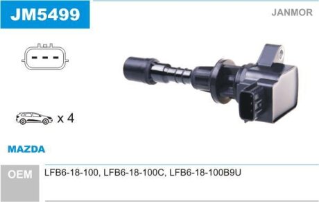 Котушка запалювання Janmor JM5499