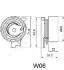 OPEL ролик натяж. гладкий Astra F, Kadett E, Omega A/B 1,8-2,0 88- JAPANPARTS BE-W06 (фото 2)