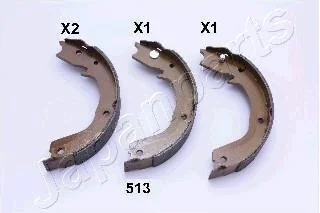 Колодки тормозные MITSUBISHI PAJERO 3 -06 барабан.стояночн.торм. JAPANPARTS GF-513AF