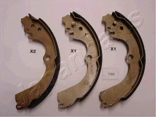 Тормозные колодки задние 229x35 Subaru Impreza (GFC), Legacy (без ABS) JAPANPARTS GF-798AF