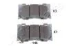 NISSAN гальмівні колодки передн. INFINITI FХ35, G37,FX50 JAPANPARTS PA-146AF (фото 1)