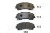NISSAN колодки гальм. передн. X-Trail 1.6dCi 13-,Infiniti Q50 JAPANPARTS PA-164AF (фото 1)