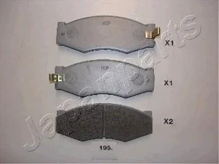 NISSAN колодки гальмів.передн. Bluebird,Serena,Vanette 84- JAPANPARTS PA-195AF