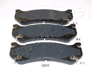 Колодки тормозные дисковые HUMMER зад. H2 02- JAPANPARTS PP-004AF