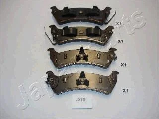 ГАЛЬМІВНІ КОЛОДКИ ЗАДН. К-КТ (З ДАТЧ.) JEEP CHEROKEE, GRAND CHEROKEE 2.5TD-5.9 09.91-09.01 JAPANPARTS PP-019AF