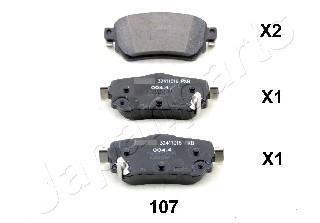 NISSAN гальмівні колодки задн.Qashqai 13- JAPANPARTS PP-107AF