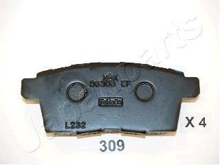 Колодки тормозні дискові MAZDA зад. CX-7 2,3 07- JAPANPARTS PP-309AF