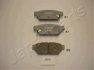 MITSUBISHI гальмівні колодки дискові задн.Carisma 95- JAPANPARTS PP-504AF